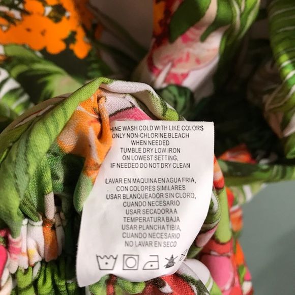 Gianni Bini Palm Floral Print Cold Shoulder Romper - Picture 8 of 8